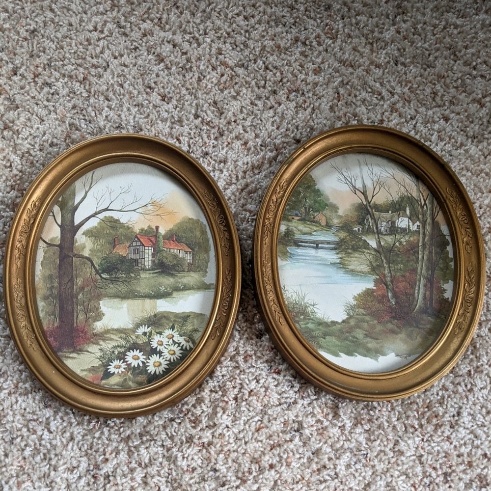 Vintage Watercolor Style Painting